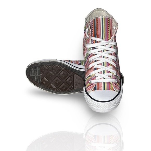 Converse Chuck Taylor All Star Summer Stripes High Top (Size Mens 8/Womens 10) - Picture 4 of 7